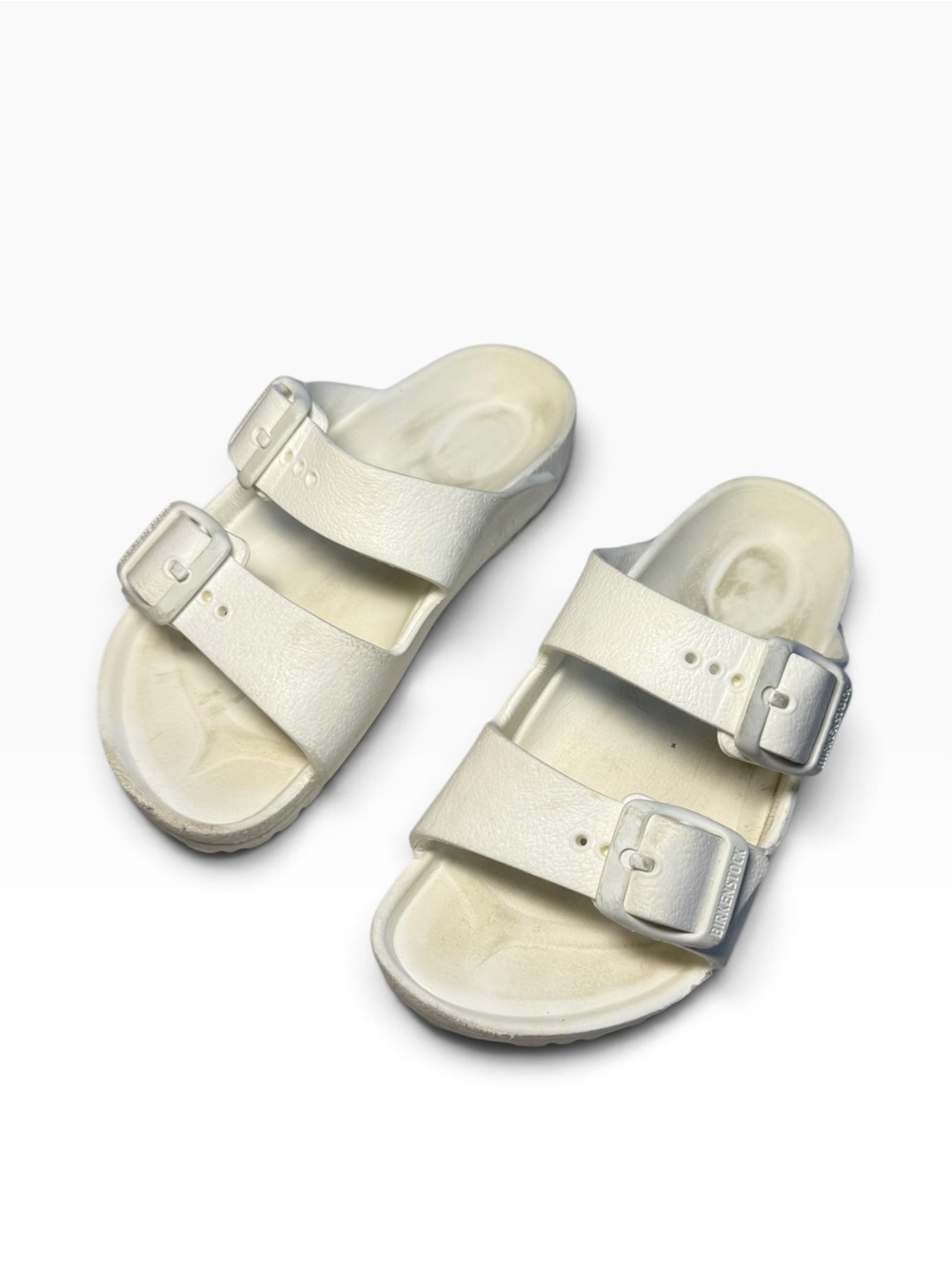 Birkenstock Arizona Rubber White Sandals Toddler